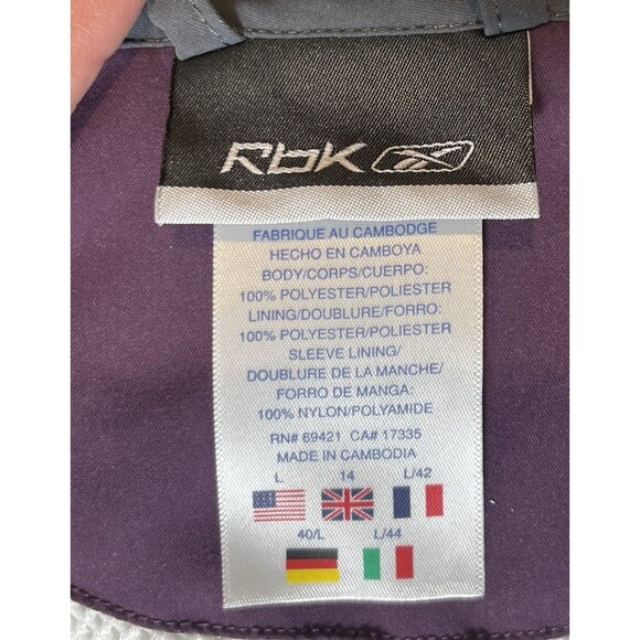 Rbk Jacket Women Large White Outdoors Transitional Easy Everyday Boatride Lounge - Picture 8 of 14